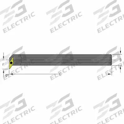 ULTRA-DEX USA Indexable Boring Bar: S12Q SVXBR2 (MPN 957-000-358) - Indexable Boring Bars