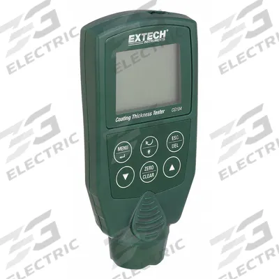 EXTECH Coating Thickness Tester: 80 mil Max Thick Measured, 0 mil Min Thick Measured - Gauges for Non-Magnetic Coatings on All Metals