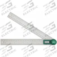 INSIZE Digital Angle Finder: 12 in Blade Lg, -360°to 360°, +/-0.3° Accuracy, 0.1° Resolution, 12 in (MPN 2176-300). Key specifications — attr1182192: 0.1°; attr1182193: Stainless Steel; attr1182194: +/-0.3°; attr1182195: 12 in; attr1182197: Automatic Power Off; attr1182199: LCD; attr1182218: INSIZE; attr1211640: No.