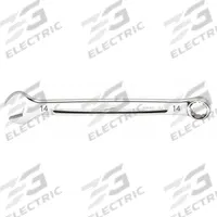 MILWAUKEE Combination Wrench: Chrome Vanadium Steel, Chrome, 14 mm Head Size, 7 3/8 in Overall Lg (MPN 45-96-9514). Key specifications — attr309539: 14 mm; attr309567: Yes; attr324930: MILWAUKEE.