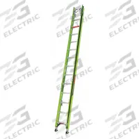 LITTLE GIANT Extension Ladder: 28 ft Ladder Size, Fiberglass, 300 lb Load Capacity, 52 lb Wt (MPN 18328). Key specifications — Color: Green; Brand: LITTLE GIANT; Included Features: Cable Hooks; Removable Fly: Fixed.