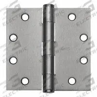 BEST Butt Hinge: Stainless Steel, Full Mortise, 2 1/4 in Leaf Wd (MPN CB199NRP5X45DOORHINGE32DSTS). Key specifications — Removable Pin: No; Bearing Type: Concealed; Material: Stainless Steel.