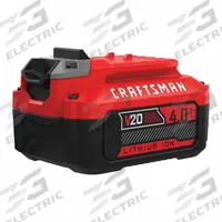 CRAFTSMAN Battery: V20*, 4 Ah, Battery Included, 20V DC (MPN CMCB204). Key specifications — attr1278107: Not Oil-Resistant.