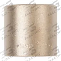 AMPCO Nonsparking Socket: SAE, 1 in Drive Size, 1 1/4 in Socket Size, 6-Point, Std, Unfinished (MPN SS-1D1-1/4). Key specifications — attr1204292: Not Tether Capable; attr1204298: Unfinished; attr1204311: AMPCO.