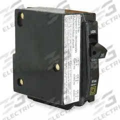SQUARE D Miniature Circuit Breaker: 60 A, 120/240V AC, Single Phase, 10kA at 120/240V AC, 2 Poles (MPN QOB2601021). Key specifications — Phase: Single; Amps: 60 A; AC Voltage Rating: 120/240V AC; Max. AIR Rating: 10kA at 120/240V AC; For Use With: Square D NQOD Panelboards; Brand: SQUARE D.