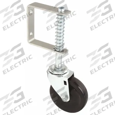 APPROVED VENDOR Side Mount Caster: Swivel, Rubber, 4 in Wheel Dia., 1 in Wheel Wd, Steel - Side-Mount Casters