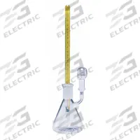 KIMBLE Specific Gravity Bottle: 10 mL, Ground-Glass Stopper, 168 mm, Colorless, Closure Included (MPN 15123R-10). Key specifications — Closure Type: Ground-Glass Stopper; Mouth Size: Narrow; Brand: KIMBLE; Body Color: Colorless.