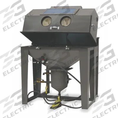 ECONOLINE Abrasive Blast Cabinet: Pressure Feed, 48 in W x 26 in D Work Area - Heavy-Duty Floor-Mount Pressure-Feed Blasting Cabinets