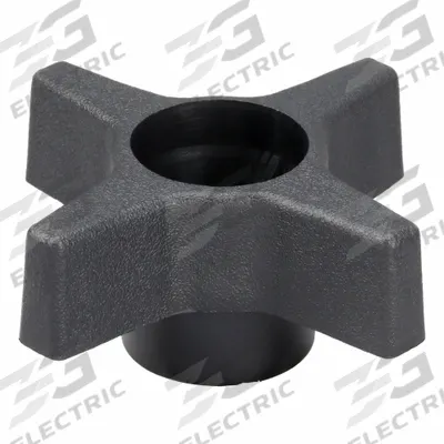 INNOVATIVE COMPONENTS Hand Knob: 4 Point, Plastic, 3/8" Thread - Snap-Lock 4-Arm Knobs