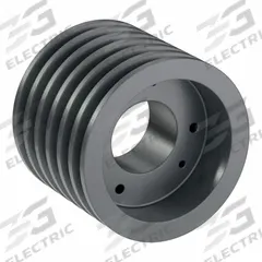 APPROVED VENDOR V-Belt Pulley: B56, 6 Groove, 5.95 in OD, Bushed Bore, SK, Quick Detachable (MPN 6B56SK). Key specifications — attr1318293: B56; attr1318301: 5.6 in (5L, B); attr1318291: 5L, B, or BX.