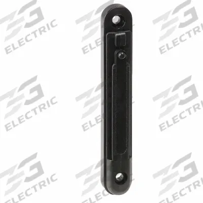 TENSABARRIER Wall Mount Receiver: Black, 4 1/2 in Overall Ht - Mountable Receivers for Retractable Belt Barriers