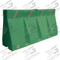 APPROVED VENDOR Traffic Barrier: 33 3/4 in Overall Ht, 69 3/4 in x 33 3/4 in, Diamond, Reflective (MPN TB-6-21). Key specifications — Color: Green; Manufacturer Part Number: TB-6-21; Brand: APPROVED VENDOR; Accepts Light: Yes; Body Material: Plastic; Legend: No Legend; Style: Jersey Barrier.