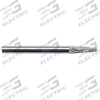 APPROVED VENDOR Carbide Bur: Ball-Nosed Cone, SL-1, Double Cut, 1/4" x 5/8" Head - Double-Cut Ball-Nosed Cone Burs