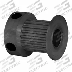 DAYTON Timing Pulley: Modified Curvilinear, Fixed, For GT Timing Belt Section, For 9 mm Belt Wd (MPN 19-2P09M6CA6). Key specifications — Brand: DAYTON; Finish: Clear Anodized; For Belt Series: Powerhouse®.
