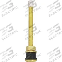 HALTEC Truck/Bus Tire Valve: Tire Valve, Clamp-In, 180° Valve Stem Angle, Straight, Buses/Trucks (MPN TV-572A-10). Key specifications — Valve Type: Clamp-In; Thread Size: 0.305-32; Valve Shape: Straight; Color: Brass; Product Type: Tire Valve; Compatible Vehicle Type: Trucks; Material: Metal; Brand: HALTEC.