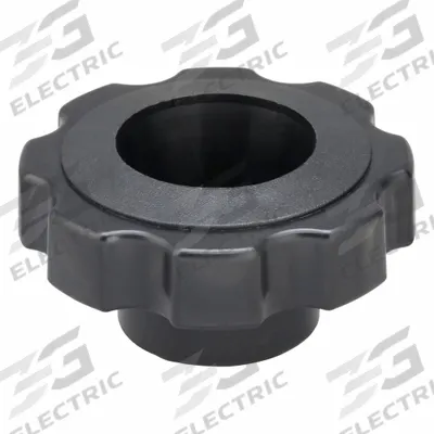 INNOVATIVE COMPONENTS Hand Knob: 8 Point, Plastic, M10 Thread, 9 mm Thread Lg - Snap-Lock 8-Arm Knobs