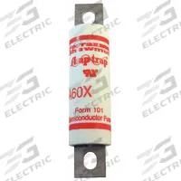 Semiconductor Fuse: A60X Series, Fast-Acting, 100 A, 600 V AC, Non-Indicating (MPN A60X100-4). Key specifications — Series: A60X; Brand: MERSEN; Voltage Type: AC Only.