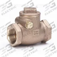 MILWAUKEE VALVE Swing Check Valve: Swing, Inline Valve Body, 1 in Pipe Size, FNPT x FNPT, Bronze (MPN 510T 1). Key specifications — Brand: MILWAUKEE VALVE.