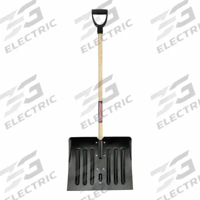 APPROVED VENDOR Snow Shovel: Steel, 14 3/4 in Blade Lg, 18 in Blade Wd, 18 ga Gauge - Snow Shovels