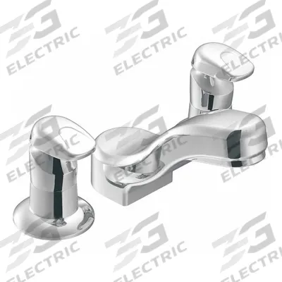 MOEN Low Arc Bathroom Faucet: M-Press, Widespread, Brass, Chrome Finish, 0.5 gpm Flow Rate - Widespread Push-Button Metering Bathroom Faucets