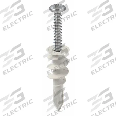 APPROVED VENDOR Wall Anchor: 1 11/16 in Overall Lg, #6 to #8 Thread Size, Nylon, Plain - Standard Self-Threading Anchors