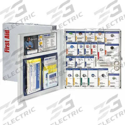 FIRST AID ONLY First Aid Kit and Housing: 203 Components, ANSI/ISEA Z308.1-2021, Type I/II - General Purpose ANSI First Aid Kits
