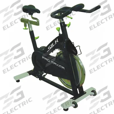 PROMAXIMA Upright Bicycle: PVC Dipped Handlebars, Chain Drive System, 40 in Overall Lg - Upright Exercise Bikes