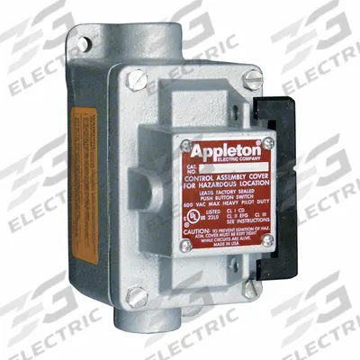 APPLETON ELECTRIC Tumbler Switch: 1 Gang, 1-Pole, 20 A, 277 V AC, Feed-Thru Hub - One-Gang Rocker-Arm Tumbler Switches