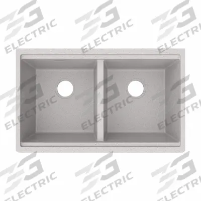 ELKAY Sink: 32 1/2 in Overall Lg, 20 in Overall Wd, 9 1/2 in Bowl Dp, 14 3/4 in Bowl Lg - Two-Bowl Counter-Mounted Kitchen & Bar Sinks without Faucets