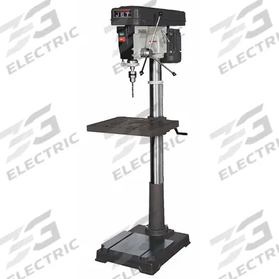 JET Floor Drill Press: Belt Drive, Fixed Speed, 150 RPM – 4,200 RPM, 115/230V AC /Single-Phase - Floor Stand Drill Presses with Manual Downfeed