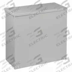 HOFFMAN Enclosure: Steel, 30 in x 30 in x 12 in, 3R, Solid Cover, Screw On, Included, Galvanized (MPN A30R3012). Key specifications — Brand: HOFFMAN; Closure Method: Screws; Knockouts: Included.