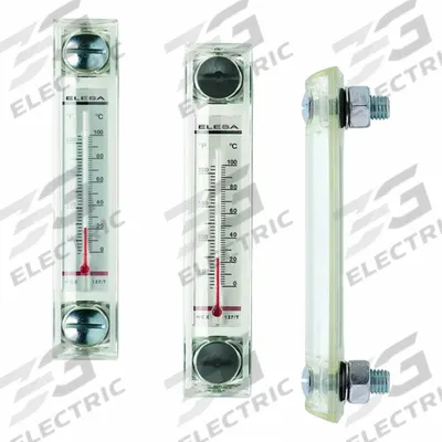 ELESA Oil Level Gauge: 107 mm Body Ht, 1 1/2 in Sight Ht, M10 Metric Male - Closed High-Pressure Oil Level Gauges