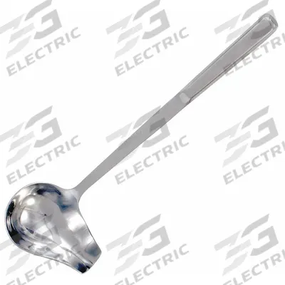 CRESTWARE Ladle: 2 oz Capacity, Stainless Steel, Silver, 13 1/2 in Overall Lg, Polished - Ladles