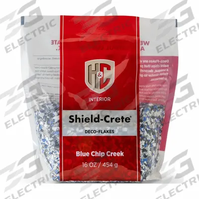 H&C Floor Chips: Black/Blue/White/Gray, 250 lb/sq ft Coverage Area - Floor Chips & Flakes
