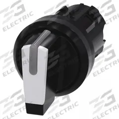 SIEMENS Short-Handled Selector Switch: 22 mm Panel Mount Size, 3 Positions, No Cam Included Cam (MPN 3SU1002-2BM60-0AA0). Key specifications — Action: Momentary/Momentary/Momentary; Cam: No Cam Included; Brand: SIEMENS; Switch Bezel Material Type: Non-Metallic.