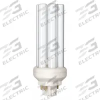 PHILIPS Compact Fluorescent Bulb: 4-Pin (GX24q-3), PL-T, Fluorescent, 4100K, 1,750 lm Light Output (MPN PL-T 26W/841/A/4P/ALTO). Key specifications — Brand: PHILIPS; Bulb Designation: PL-T 26W/841/A/4P 1CT/5X10BOX ALTO; Dimmable: Yes; Color Temperature: 4100K.