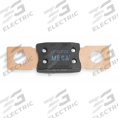 LITTELFUSE Automotive Fuse: 298 Series, Two-Hole, Bolt-On, Time-Delay, 100 A - Two-Bolt-Hole Time-Delay Fuses