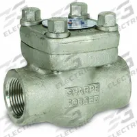 SHARPE Check Valve: Piston, Inline Valve Body, 1 1/4 in Pipe Size, FNPSM x FNPSM, Carbon Steel, NPSM (MPN 4371001880). Key specifications — attr1057062: SHARPE; attr1057093: Metal.
