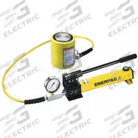 ENERPAC Low Profile Ram and Pump Set: 10 ton Cylinder Nominal Capacity, 1 1/2 in Cylinder Stroke (MPN SCL101H). Key specifications — attr96781: HC7206; attr96779: 6Z066 (Mfr. No. RCS101); attr96780: 6W462 (Mfr. No. P392); attr98877: ENERPAC.