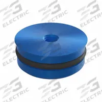 JERGENS Ball Lock Receiver Plug: Blue Anodize, Aluminum, 25 mm Outside Dia, 10 mm Overall Ht, O-Ring (MPN 49234). Key specifications — Product Type: Ball Lock Receiver Plug; Brand: JERGENS; Thread Size: M4-0.7; Includes: O-Ring.