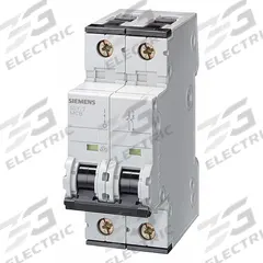 SIEMENS IEC Supplementary Protector: 4 A Amps, 5kA at 400V AC, Screw Clamp, 5SY6, 400V AC, C (MPN 5SY62047). Key specifications — Terminal Connection: Screw Clamp; AC Voltage Rating: 400V AC; Curve Type: C; DC Voltage Rating: Not Rated; Max. AIR Rating: 5kA at 400V AC; Series: 5SY6; Brand: SIEMENS.