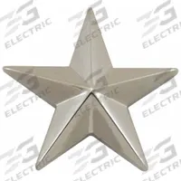HEROS PRIDE Metal Rank Insignia: Star, 5/8 in, Silver, Metal, Clutch Pin, Rank Insignia, 1 PR (MPN 4490N). Key specifications — attr1074238: Clutch Pin; attr188498: 5/8 in; attr188499: Silver; attr188500: Metal; attr188503: Star; attr193746: HEROS PRIDE.