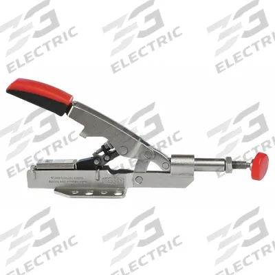 BESSEY Straight Line Clamp: Flange Base Mounting, Std Horizontal Handle, M8 - Auto-Adjusting Straight-Line Toggle Clamps
