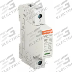 MERSEN Surge Protection Device: Single Phase, 277V AC, 1 Poles, 2 Wires, L-N, 320 V AC, 600V (L-N) (MPN STP277P07). Key specifications — Voltage: 277V AC; Number of Wires: 2 Wires; Modes of Protection: L-N; Max. Continuing Operating Voltage: 320 V AC; Voltage Protection Rating: 600V (L-N); Short Circuit Current Rating: 200kA; Filtering: No; Enclosure Material: Polyethylene Terephthalate.