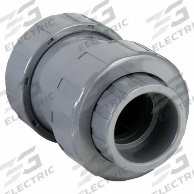 HAYWARD Check Valve: Ball, Inline Valve Body, PVC, 3 in Pipe Size, Socket x Socket - PVC Ball Check Valves