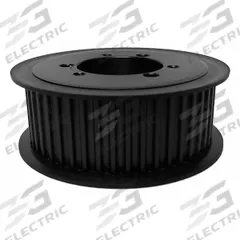 APPROVED VENDOR Timing Belt Pulley: Curvilinear, Bushed, For HTD Timing Belt Section, 60 Teeth (MPN QD60-5M-25). Key specifications — Brand: APPROVED VENDOR; Finish: Black Oxide; For Belt Series: PowerGrip® HTD®; For Bushing Size: SH.