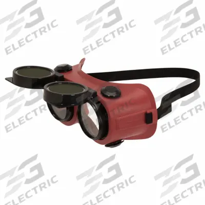 JACKSON SAFETY Welding Goggles: Not Rated for Welding Use, Lift Front, Red