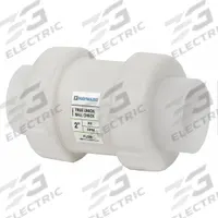 HAYWARD Check Valve: Ball, Inline Valve Body, Polypropylene, 1 in Pipe Size, FNPT x FNPT, Std, FKM (MPN TC30100T). Key specifications — attr1056982: Polypropylene; attr1056976: HAYWARD.