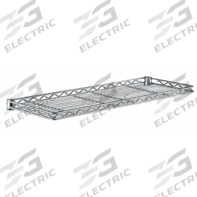 METRO Wire Cantilever Shelf: 48 in x 12 in, 1 Shelves, Split Sleeve, 150 lb Load Capacity - Cantilever Wire Shelves for Dry Use