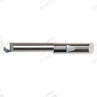 MICRO 100 Boring Bar: Top Rake Chipbreaker, 3/16 in Shank Dia., Bright (Uncoated), Right Hand (MPN QBT-050500)